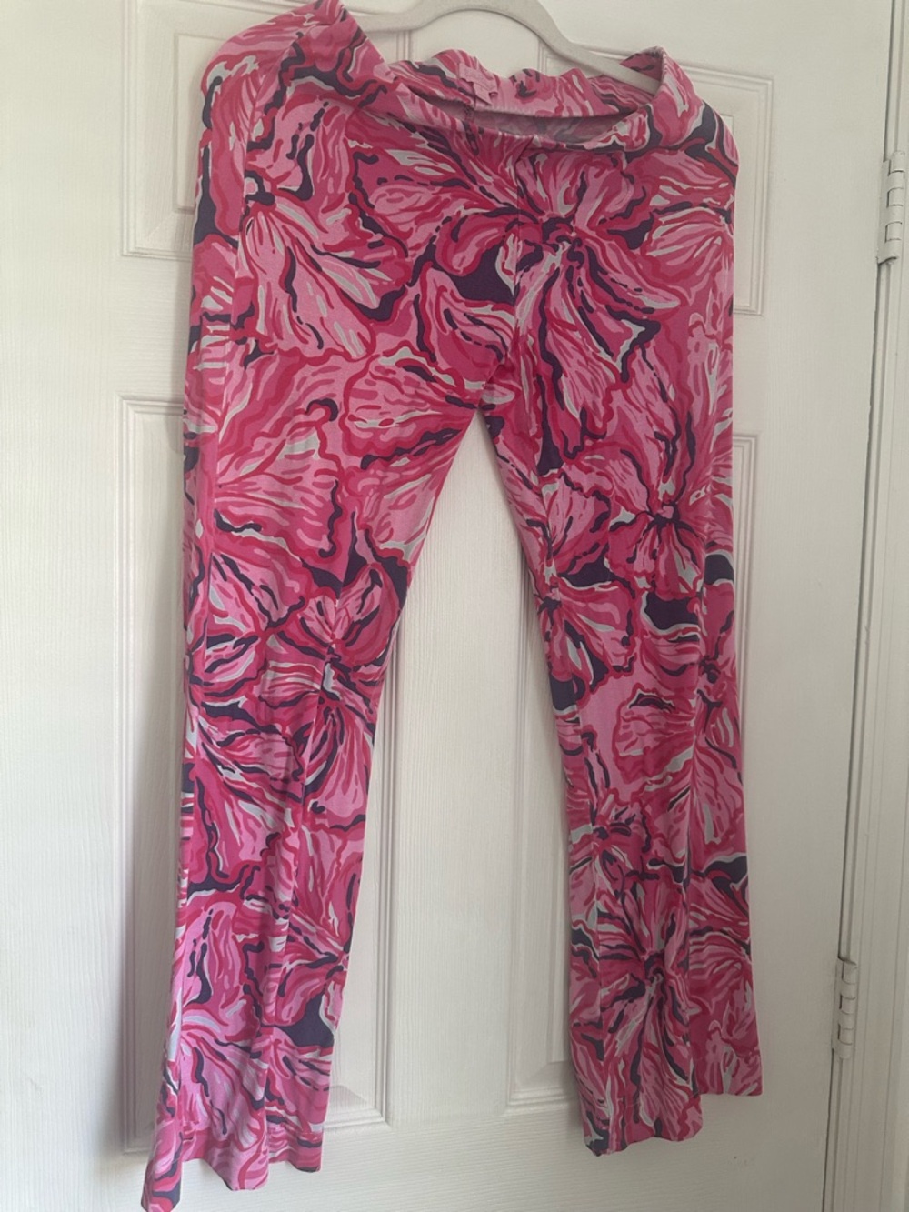 Lilly Pulitzer Pink Floral Georgia Wide-Leg Pants - Picture 3 of 3